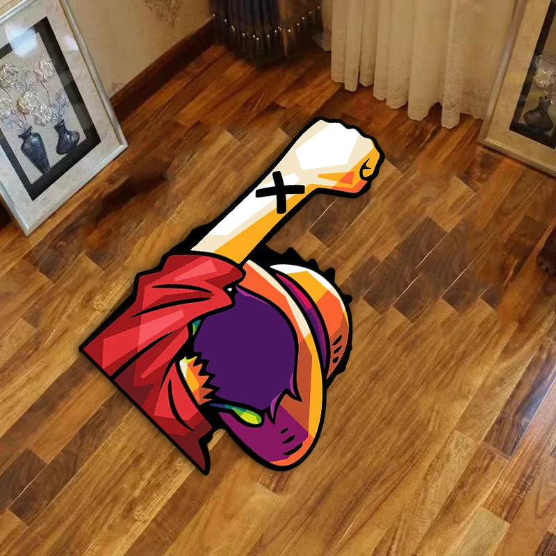 Luffy & Sanji & Zoro with Raised Fist Rug