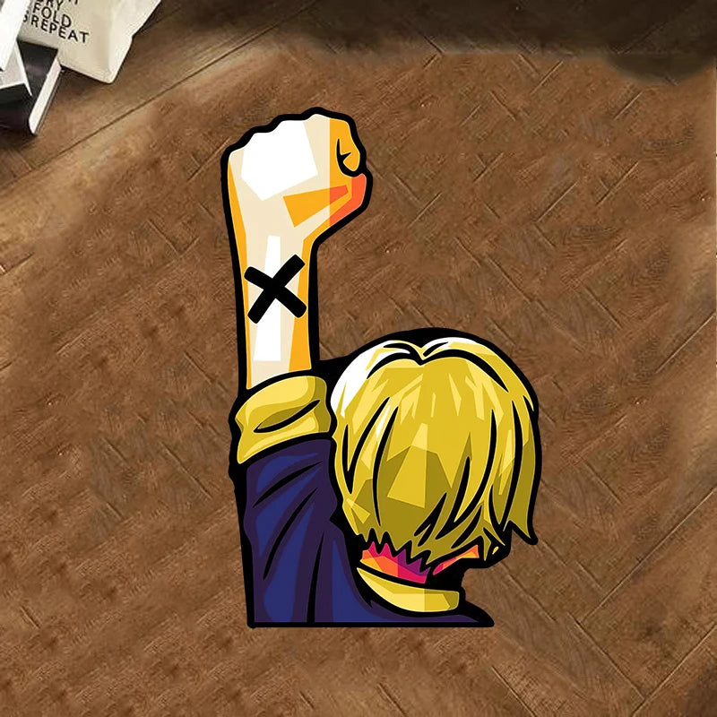 Luffy & Sanji & Zoro with Raised Fist Rug